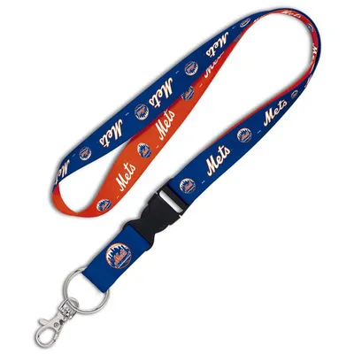 New York Mets WinCraft Reversible Lanyard with Detachable Buckle - Orange