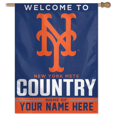 New York Mets WinCraft Personalized 27'' x 37'' 1-Sided Vertical Banner