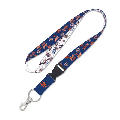 New York Mets WinCraft Scatter Lanyard with Detachable Buckle