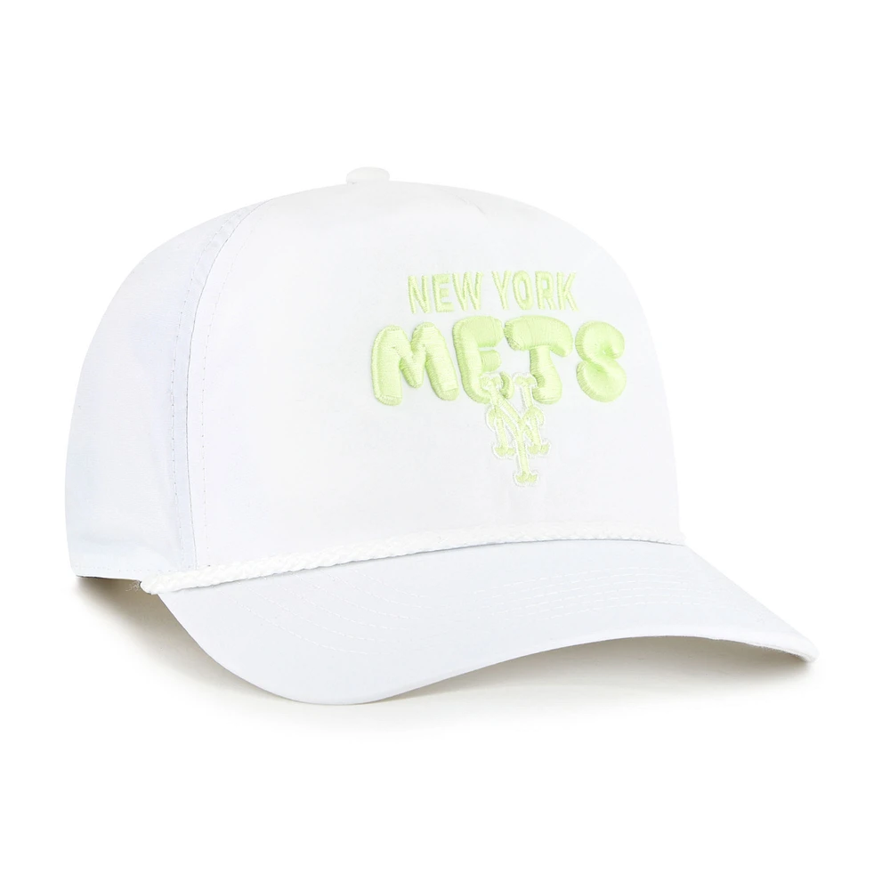 Women's '47  White New York Mets Bright Side Adjustable Hitch Hat