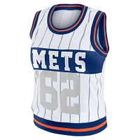 Women's WEAR by Erin Andrews  White New York Mets Sporty Tank Top