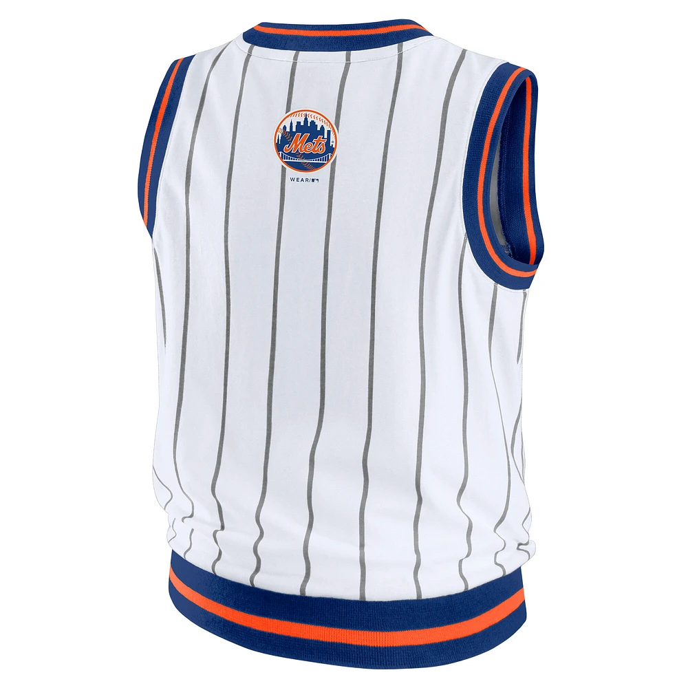 Women's WEAR by Erin Andrews  White New York Mets Sporty Tank Top