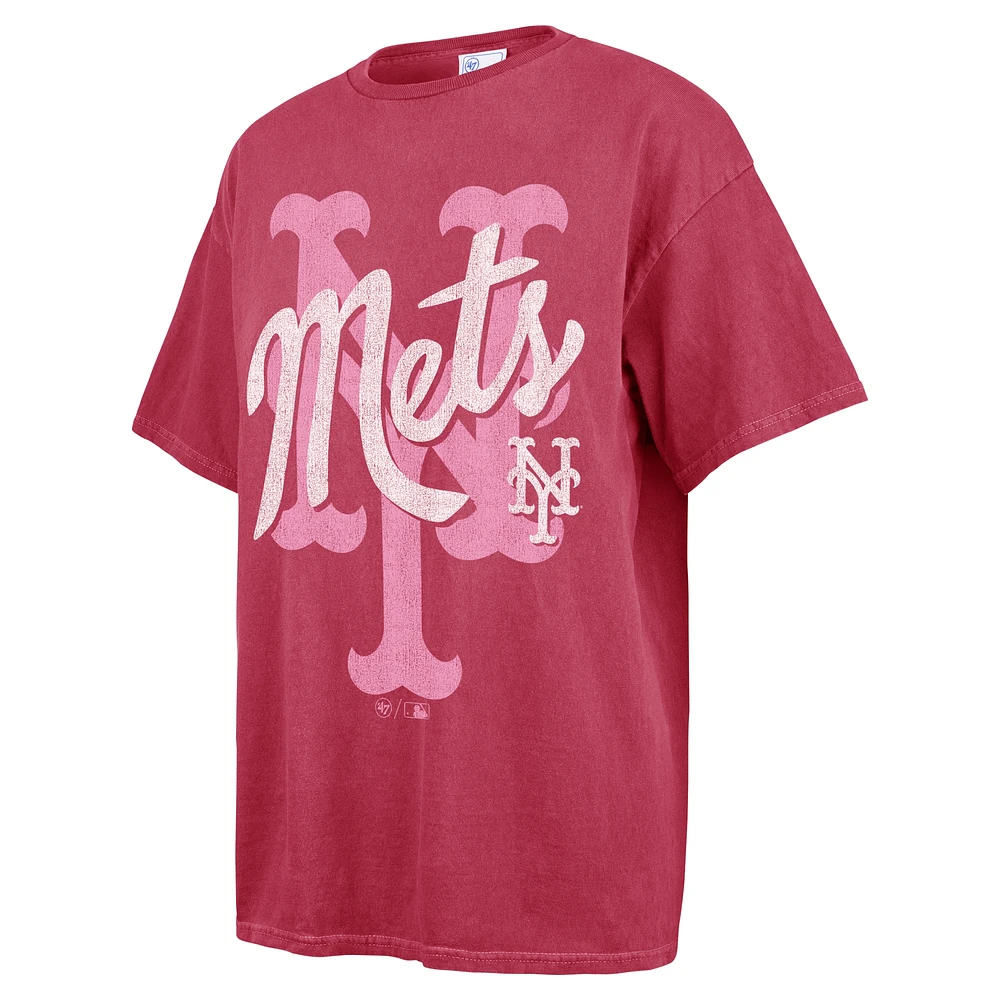 Women's '47 Pink New York Mets Dopamine Tradition T-Shirt