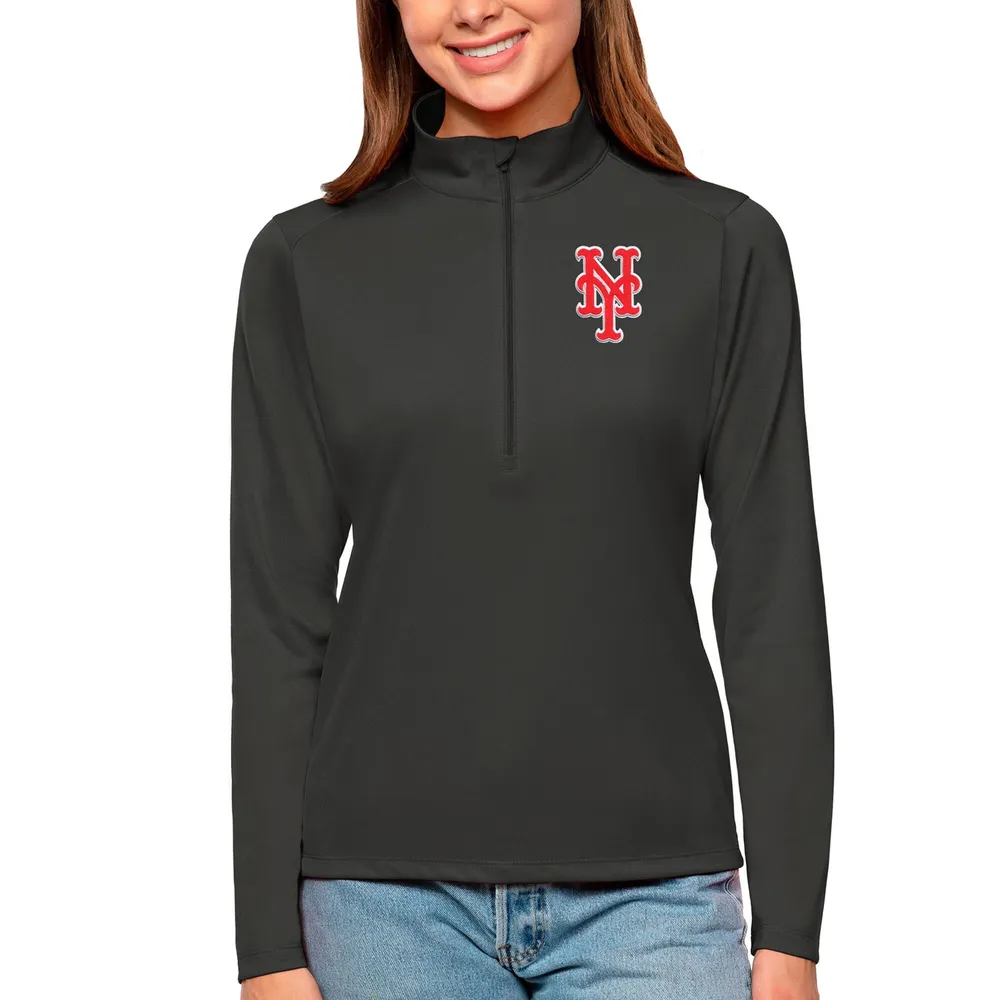 Lids New York Mets Antigua Women's Tribute Quarter-Zip Pullover