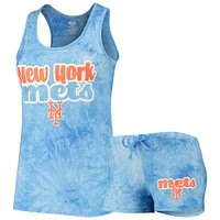 Women's Concepts Sport Royal New York Mets Billboard Racerback Tank Top & Shorts Set