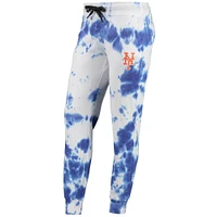 Women's DKNY Sport White/Royal New York Mets Melody Tie-Dye Jogger Pants