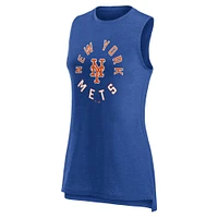 Women's Fanatics  Heather Royal New York Mets What Goes Around Tank Top