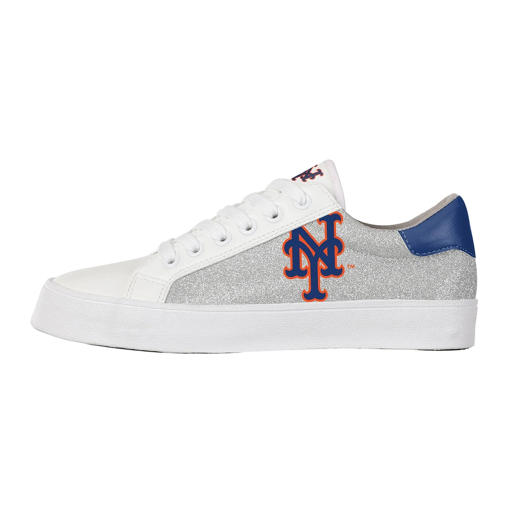 Women's FOCO New York Mets Glitter Sneakers