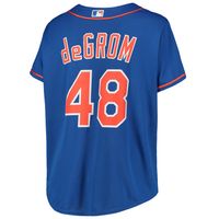 Women's New York Mets Jacob deGrom Royal Plus Size Replica Player Jersey