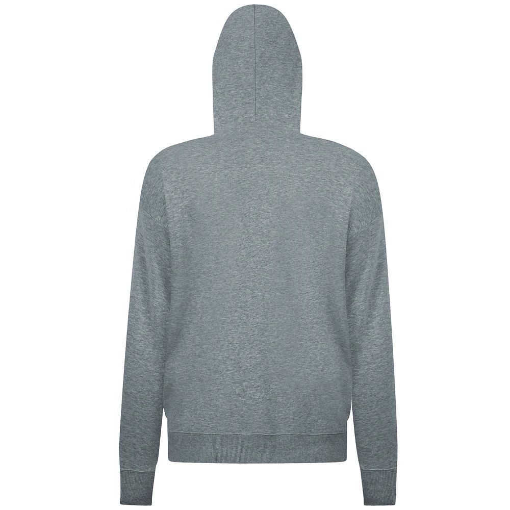 Women's Levelwear  Gray New York Mets City Connect Adorn No Hitter Pullover Hoodie