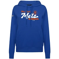Women's Levelwear Royal New York Mets Accolade Adorn Monument Pullover Hoodie