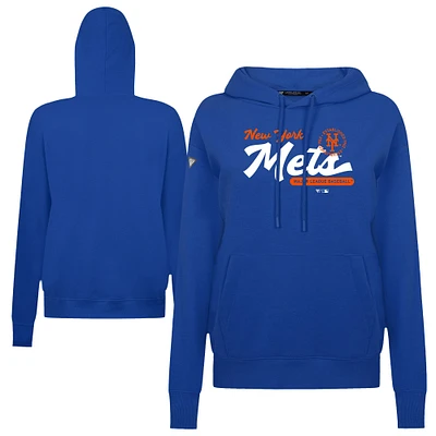 Women's Levelwear Royal New York Mets Accolade Adorn Monument Pullover Hoodie