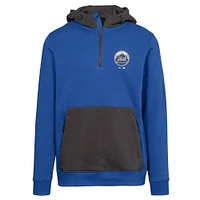Sweat à capuche zippé quart de tour Chicane Core Logo pour femme la collection Cooperstown des Mets New York Royal Levelwear