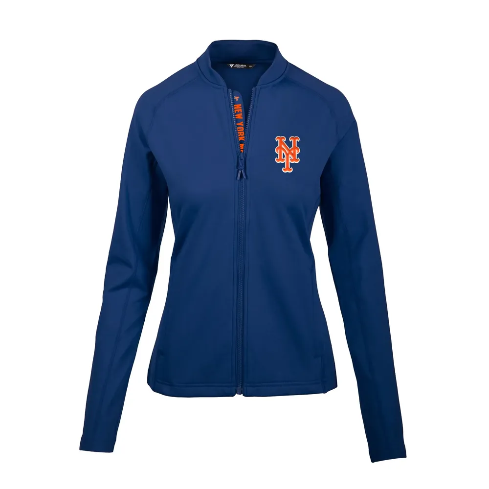 New York Mets Starter Women's Touchdown Raglan Full-Zip Track Jacket - Royal