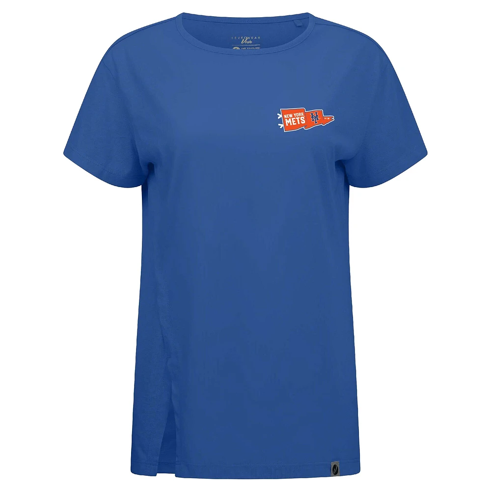 Women's Levelwear Royal New York Mets Influx Rafters T-Shirt