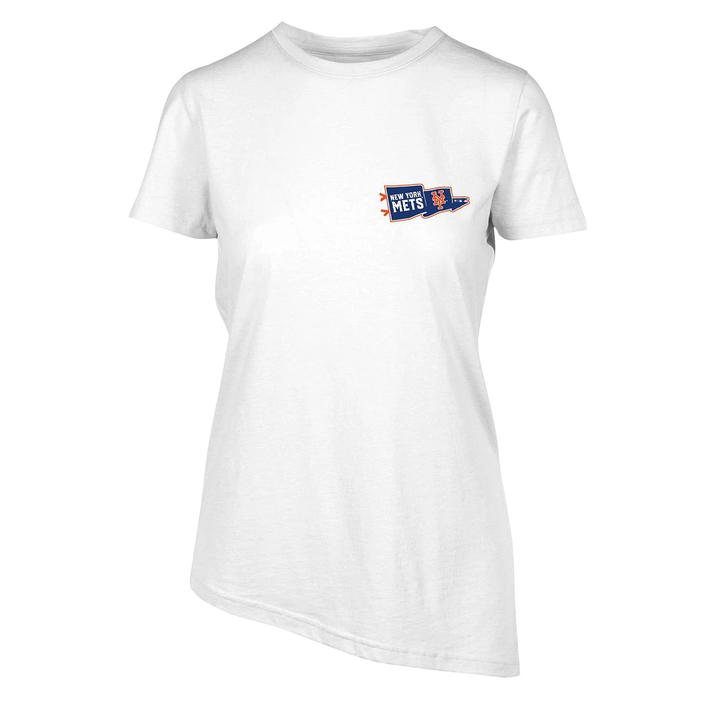 Women's Levelwear White New York Mets Birch Rafters T-Shirt
