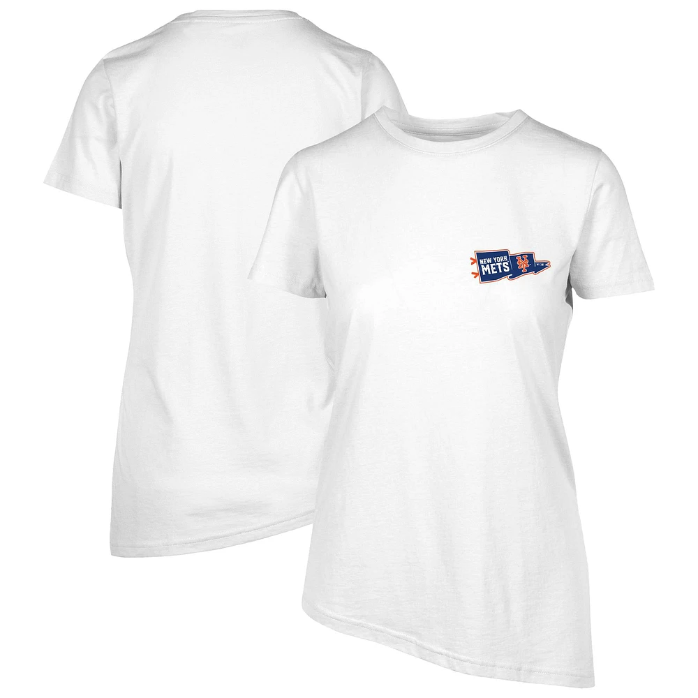 Women's Levelwear White New York Mets Birch Rafters T-Shirt