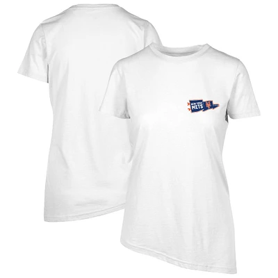 Women's Levelwear White New York Mets Birch Rafters T-Shirt
