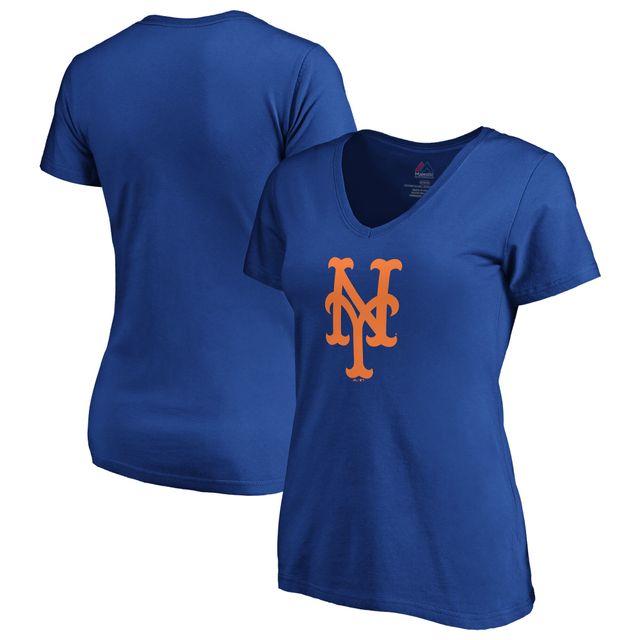 New York Mets Majestic Big & Tall Pop Fashion V-Neck Jersey - Black