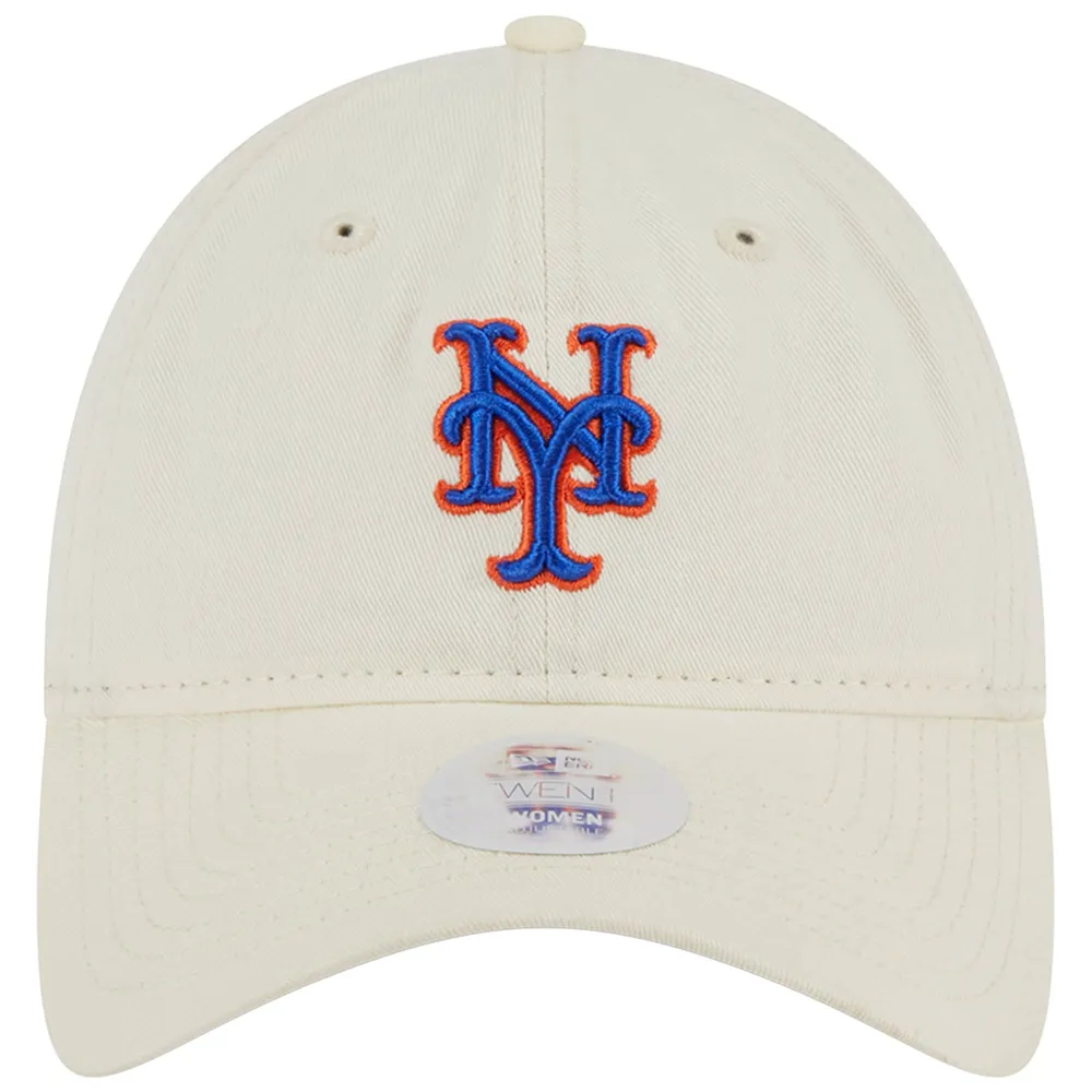New York Yankees New Era Women's Chrome Core Classic 9TWENTY Adjustable Hat  - Cream