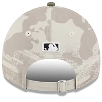 Women's New Era Light Beige/Olive New York Mets 2025 Armed Forces Day 9TWENTY Adjustable Hat