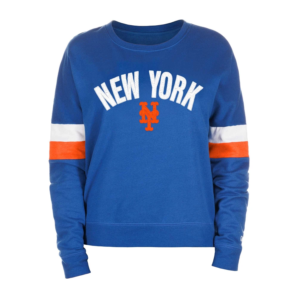 Sweat-shirt New Era Royal York Mets Game Day Crew pour femme