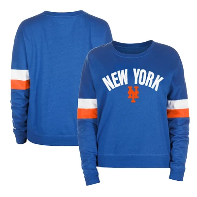 Sweat-shirt New Era Royal York Mets Game Day Crew pour femme