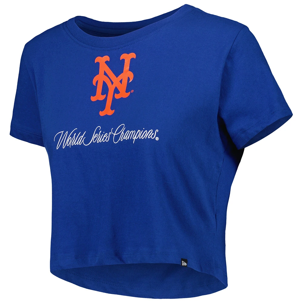 T-shirt New Era Royal York Mets Historic Champs pour femme