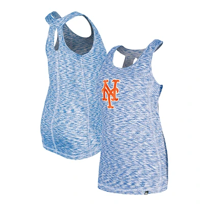 Women's New Era Royal York Mets Space Dye Keyhole Back Tank Top