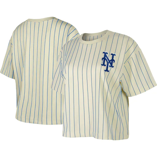 New Era Royal New York Mets Baby Jersey Cropped Long Sleeve T-Shirt