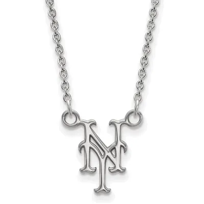 New York Mets Women's Small Logo Sterling Silver Pendant Necklace