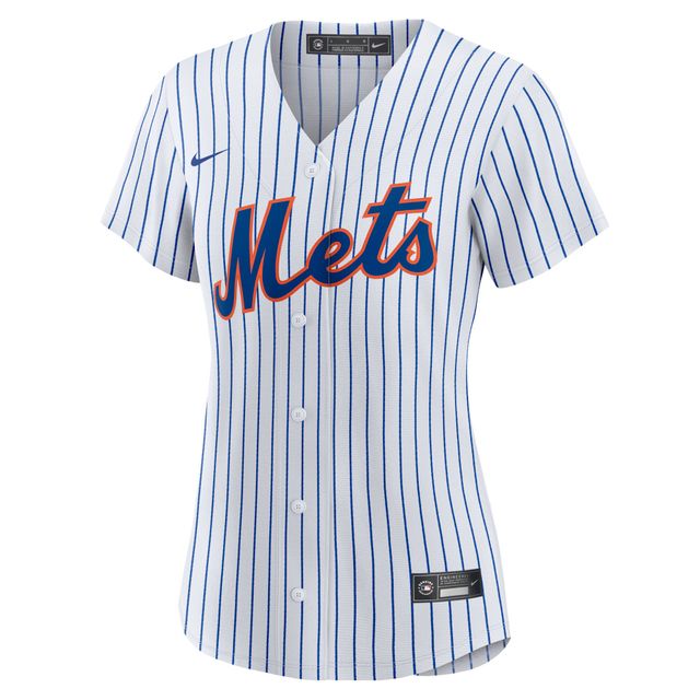 Maillot Nike Francisco Lindor pour femme, réplique à domicile des Mets de New York, blanc