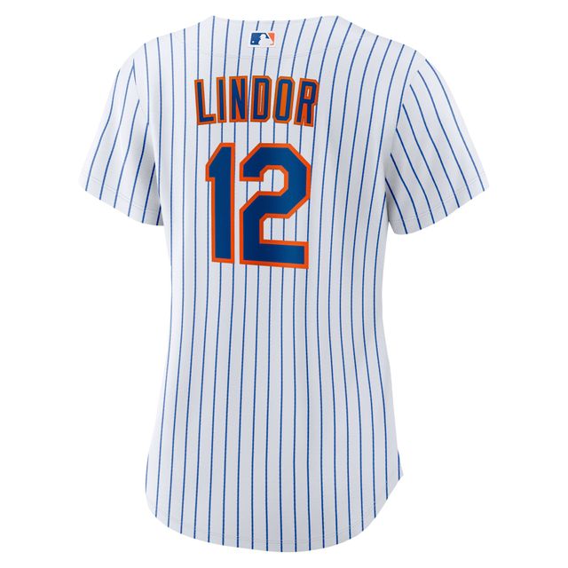 Maillot Nike Francisco Lindor pour femme, réplique à domicile des Mets de New York, blanc