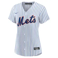 Maillot Femme Nike Justin Verlander Blanc/Royal New York Mets Home Replica Player