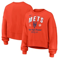 Sweat-shirt oversize orange Nike New York Mets pour femme