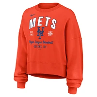 Sweat-shirt oversize orange Nike New York Mets pour femme