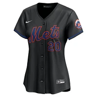 Maillot de joueur Nike Pete Alonso pour femme, noir, New York Mets, Alternate Limited Player