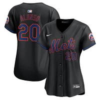 Maillot de joueur Nike Pete Alonso pour femme, noir, New York Mets, Alternate Limited Player