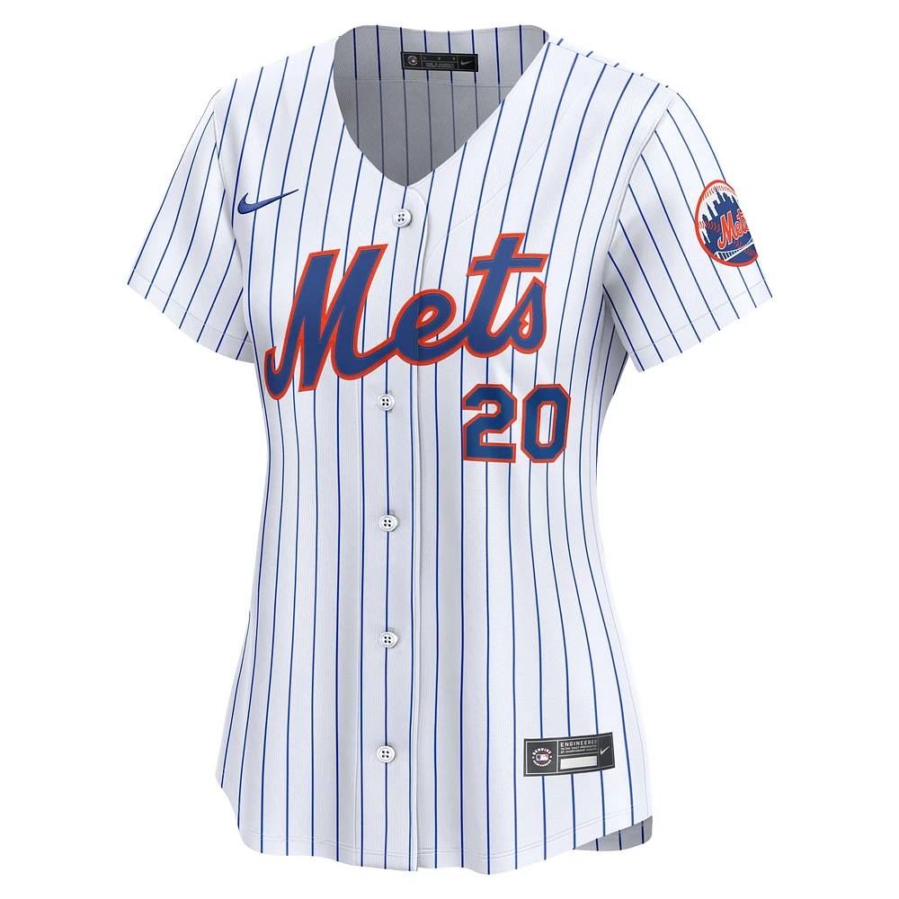 Women's Nike Pete Alonso White New York Mets Home Limited Jersey
