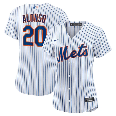 Maillot de joueur réplique à domicile Nike Pete Alonso pour femme des New York Mets blanc