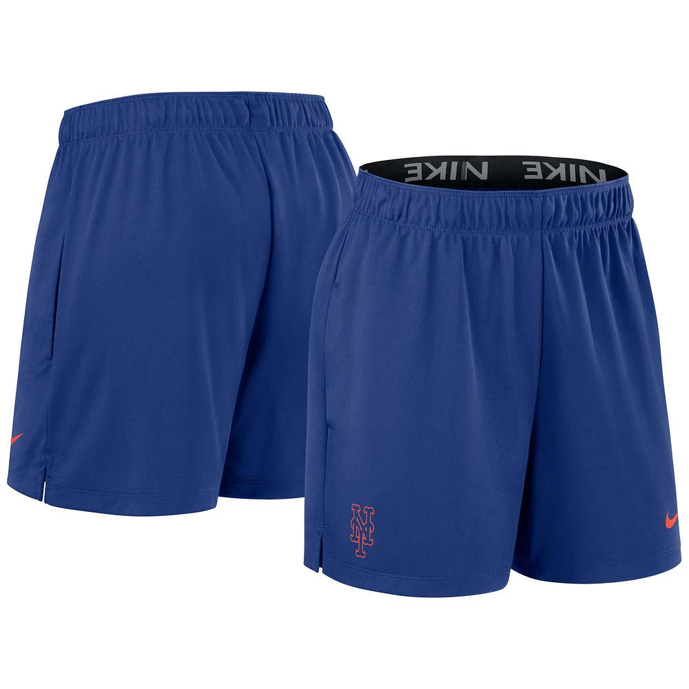 Women's Nike Royal New York Mets Authentic Collection Knit Shorts