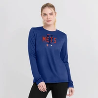 T-shirt à manches longues Nike Royal New York Mets Authentic Collection Legend Performance pour femme