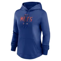 Women's Nike Royal New York Mets Authentic Collection Pregame Performance Pullover Hoodie