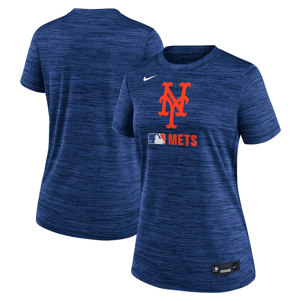 Women's Nike  Royal New York Mets Authentic Collection Velocity Performance T-Shirt