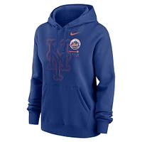 Women's Nike Royal New York Mets Big Game Pullover Hoodie