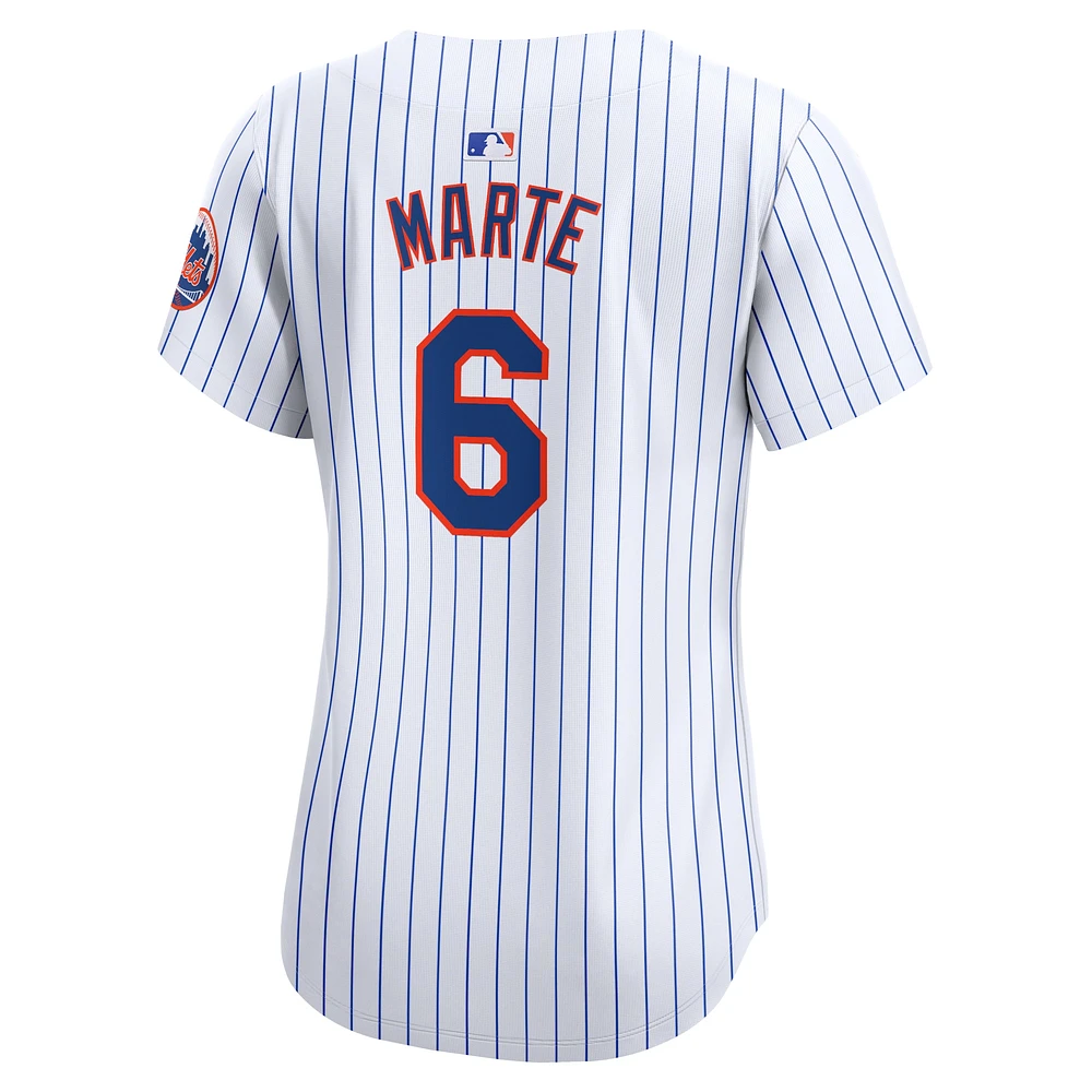 Women's Nike Starling Marte White New York Mets Home Limited Player Jersey