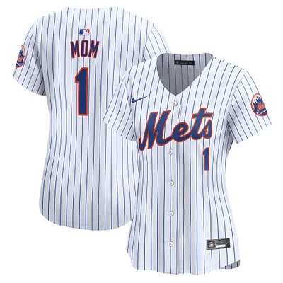 Maillot Nike New York Mets #1 Mom Home Limited pour femme, blanc