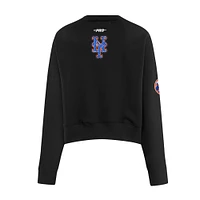 Sweat-shirt ras du cou Game Day Classics Pro Standard pour femme, noir, New York Mets