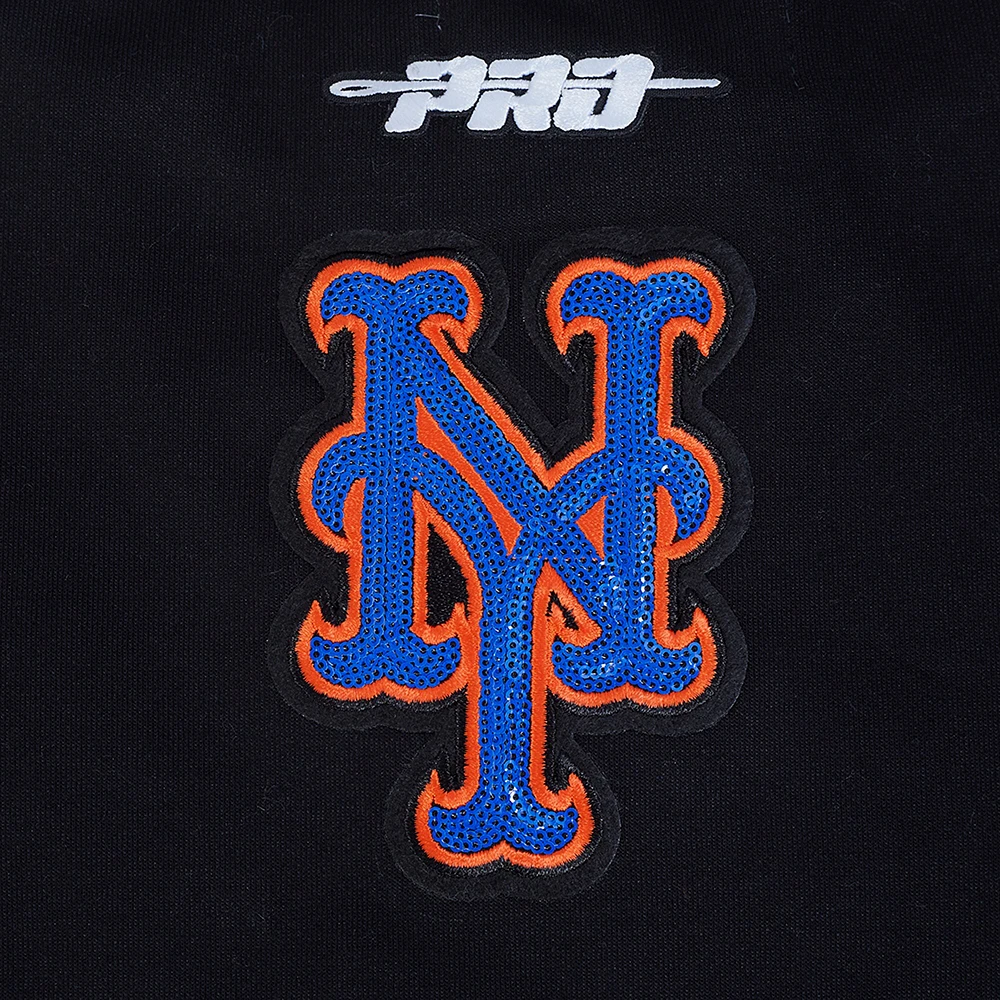 Sweat-shirt ras du cou Game Day Classics Pro Standard pour femme, noir, New York Mets