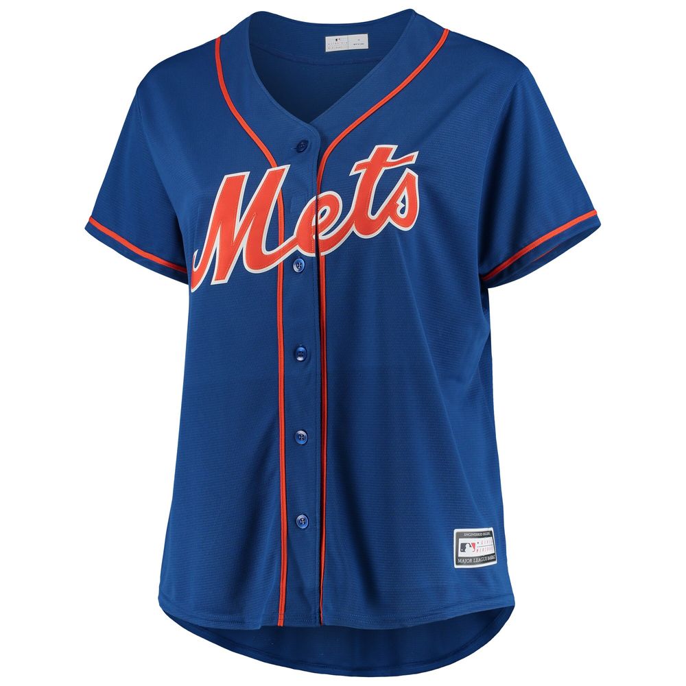 New York Mets Women's Plus Size Alternate Replica Team Jersey Royal